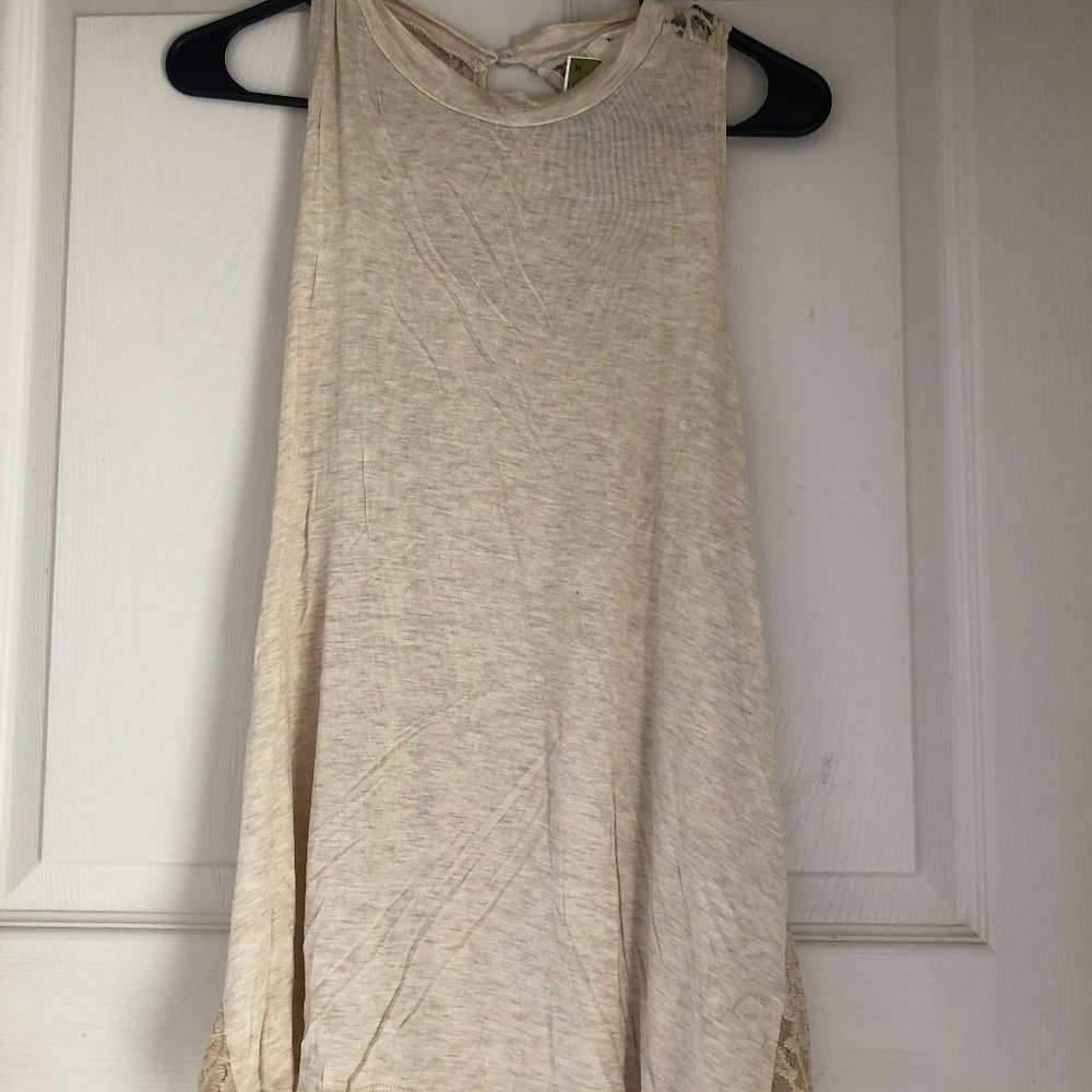 Lacey Beige Tank Top